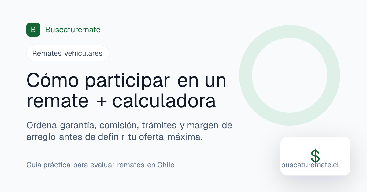 Cómo participar en un remate judicial de autos + calculadora de costo ...